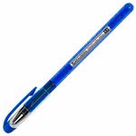 Ручка гелевая BRAUBERG "Profi-Gel PRO", 1шт, СИНЯЯ, линия письма 0,4 мм, игольчатый наконечник 0,5 мм, печать на корпусе, 144125