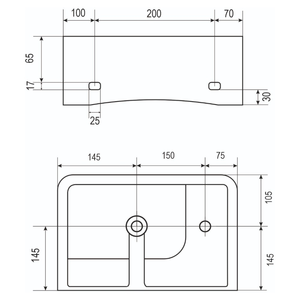 Рукомойник AVS Грэйс 37x25 L, темно-серый матовый 813-0226-37L-MDH