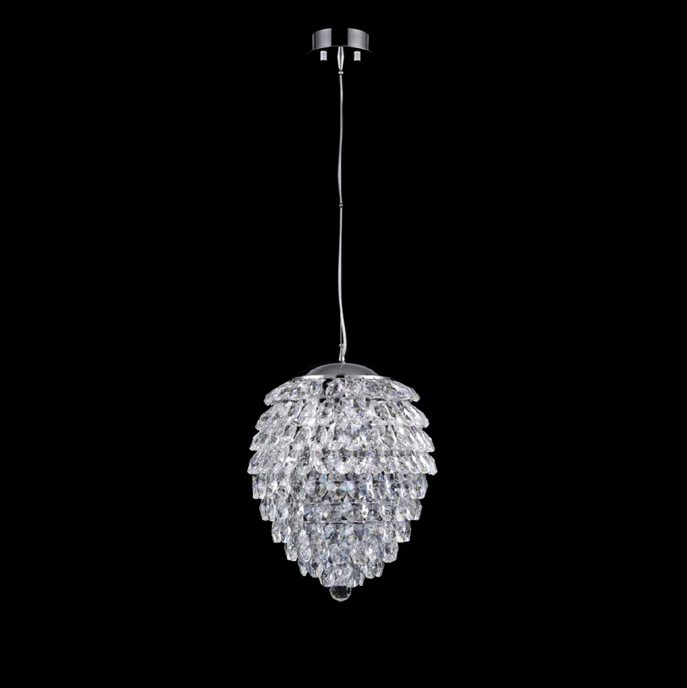 Подвесной светильник Crystal Lux CHARME SP4 CHROME/TRANSPARENT