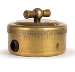 Переключатель ретро поворотный 1 кл. "Бронза" VINTAGE-BRASS 30101-1 / 1 Группа света, проходной