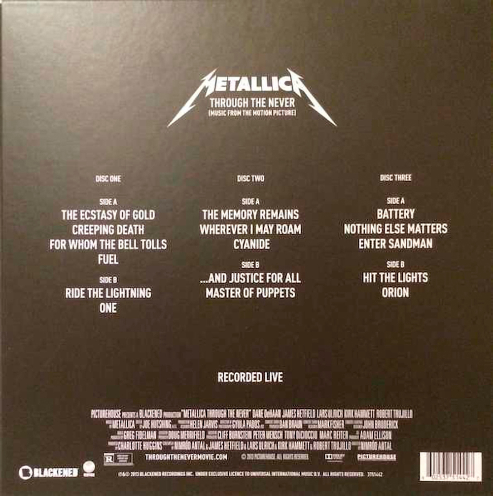 Metallica / Through The Never (Music From The Motion Picture) (Coloured Vinyl)(3LP)