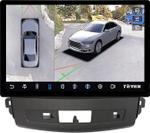 Магнитола для Mitsubishi Outlander XL, Peugeot 4007, Citroen C-Crosser (Rockford, рамка перфорированная) - Teyes CC3-2K-360 монитор 13" 2K QLED на Android 10, Быстрая, CarPlay, 4G SIM-слот, 4 камеры в комплекте