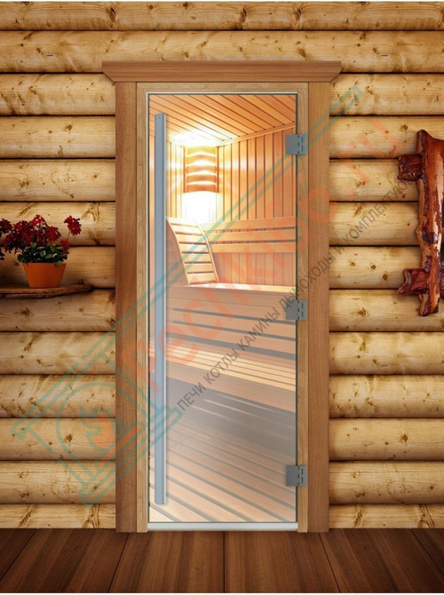 Дверь для бани и сауны Престиж прозрачная, 200х80 по коробке (DoorWood) в Кирове