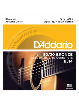 Струны для акустической гитары 12-56 D'ADDARIO EJ14
