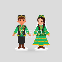 Большие стойки "Татарский костюм"