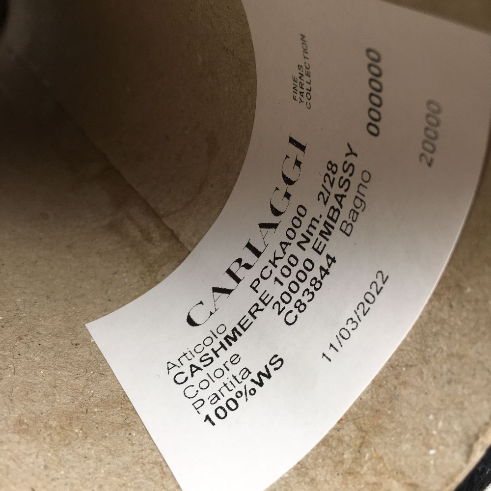 PCKA000 - CARIAGGI; 100% кашемир; 1400м/100гр, (2/28); col. 020000 Embassy c77540, цвет: чёрный; S723