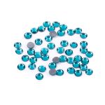 Стразы клеевые стекло 3.9 мм, 5х48 шт, SS16 №09 бирюзовый (Blue Zircon), Zlatka ZRTG-1648