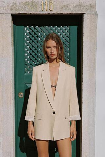 Асимметричный трикотажный свитер -ZARA