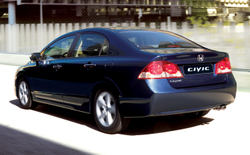 Порог левый Honda Civic 4D 2005-2011 (1мм)