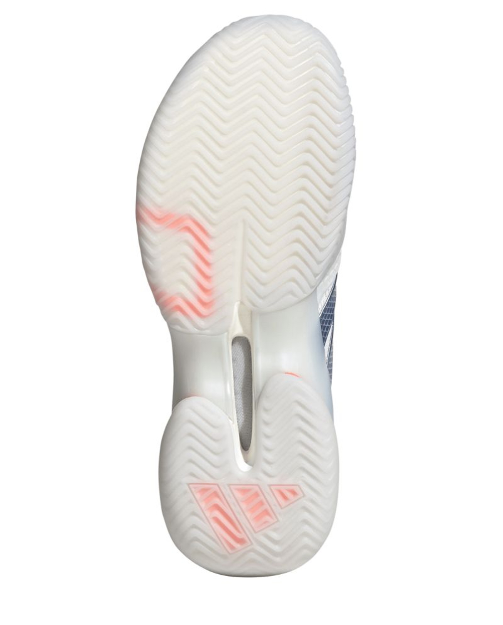 Женские Кроссовки теннисные Adidas Barricade 14 W - cloud white/halo blue/beam orange