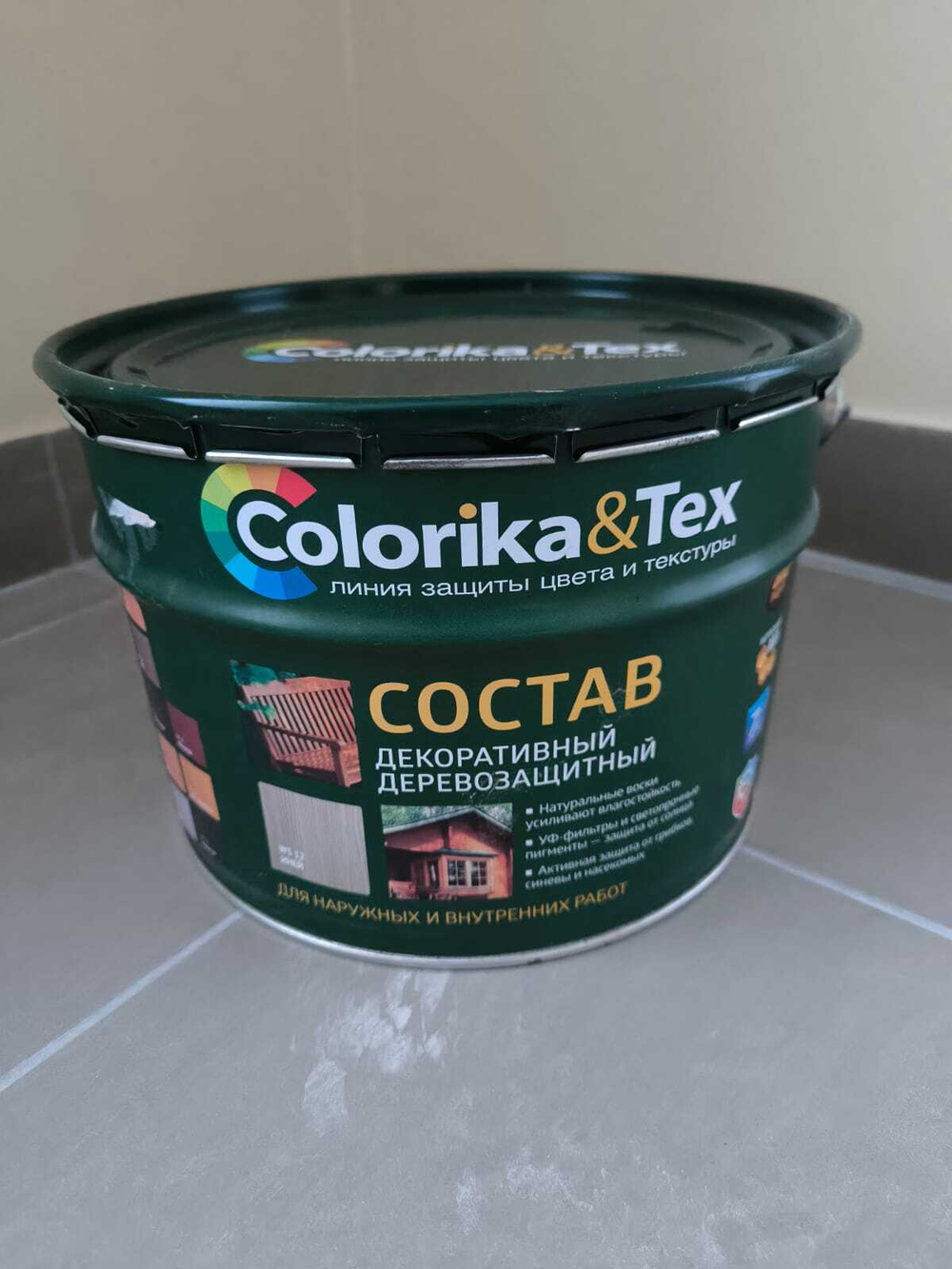Состав деревозащитный "COLORIKA&TEX" ДУБ 0.8л