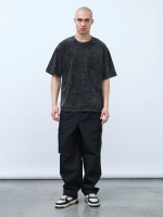 Футболка (черный) Garment dyed 230 г