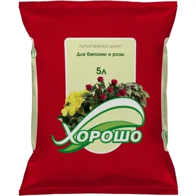 Грунт 'Для бегонии и розы'5л