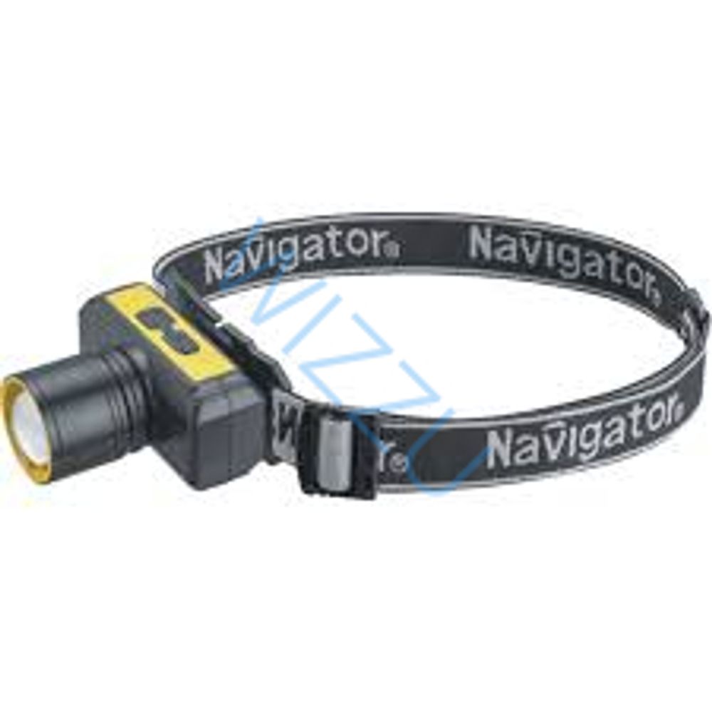 Фонарь Navigator 95 556 NPT-H41-ACCU налоб 1LEDx10Вт,4реж,Li-ion1.2Ач