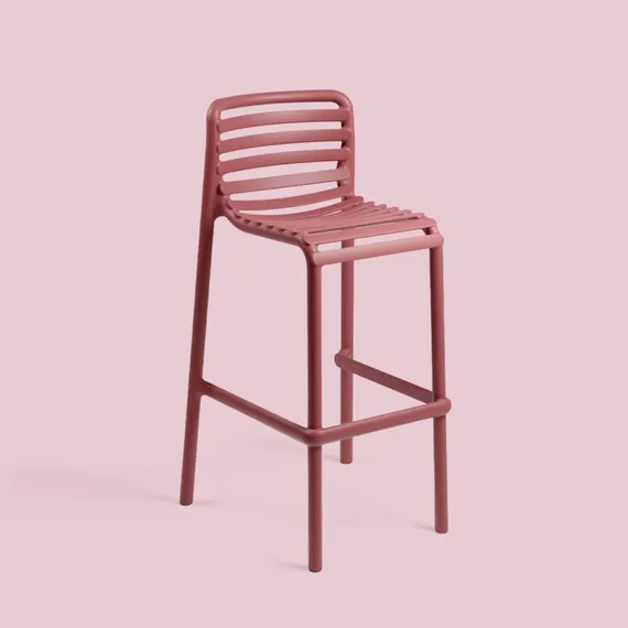 Барный стул Doga Stool 75 см, марсала