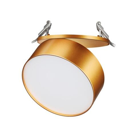 358754 SPOT NT21 525 матовое золото Светильник встраиваемый светодиодный IP20 LED 24W 4000K 2100Лм 100-265V PROMETA