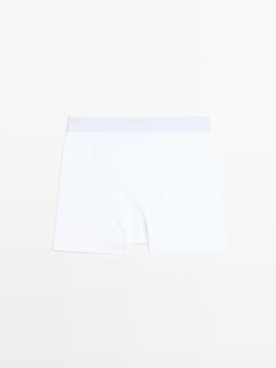Massimo Dutti Боксеры с поясом и логотипом, белый