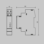 Диммер DALI DT6 TRIAC 230В DIN 400Вт, 721018. TM Maytoni
