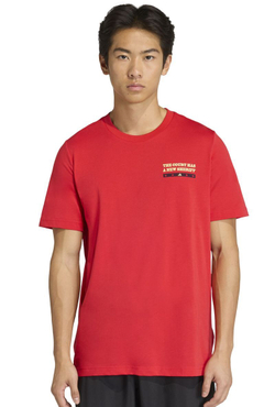 Мужская теннисная футболка Adidas Padel Wanted Graphic - red