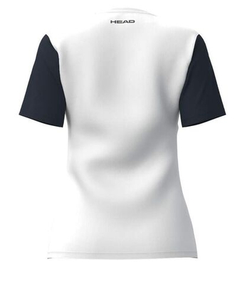 Футболка для мальчика теннисная Head Girls Club 25 Tech - navy/white