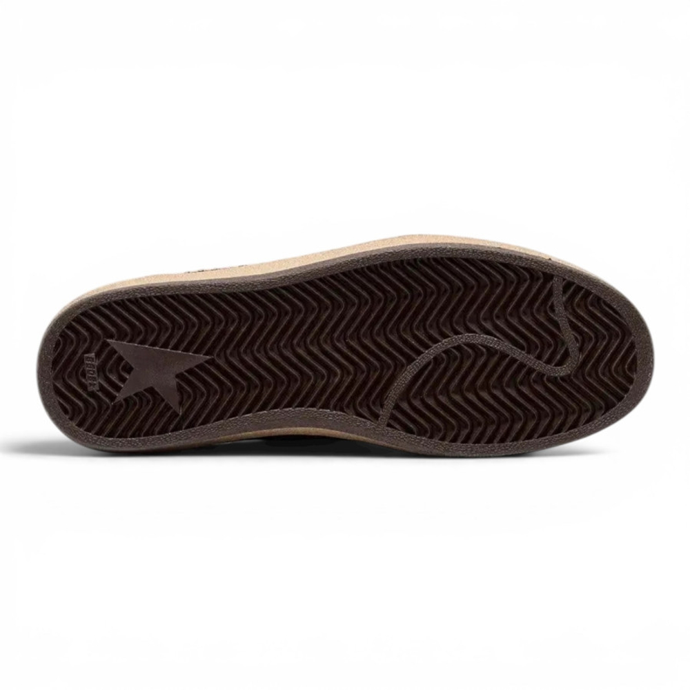 Women's Golden Goose Ball Star in Brown Suede with Brown Leather Star and Hell Tab