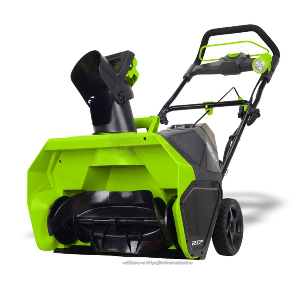 Аккумуляторный снегоуборщик GREENWORKS GD40SB с аккумулятором 4 а/ч и ЗУ