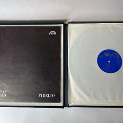 Винтажная виниловая пластинка LP Beethoven Бетховен, Karajan Караян, Fidelio Фиделио Опера (Чехословакия 1977)