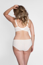 Бюстгальтер с мягкой чашкой plus size из микрофибры и двойной сетки (Размер: 105D) (Цвет: черный)