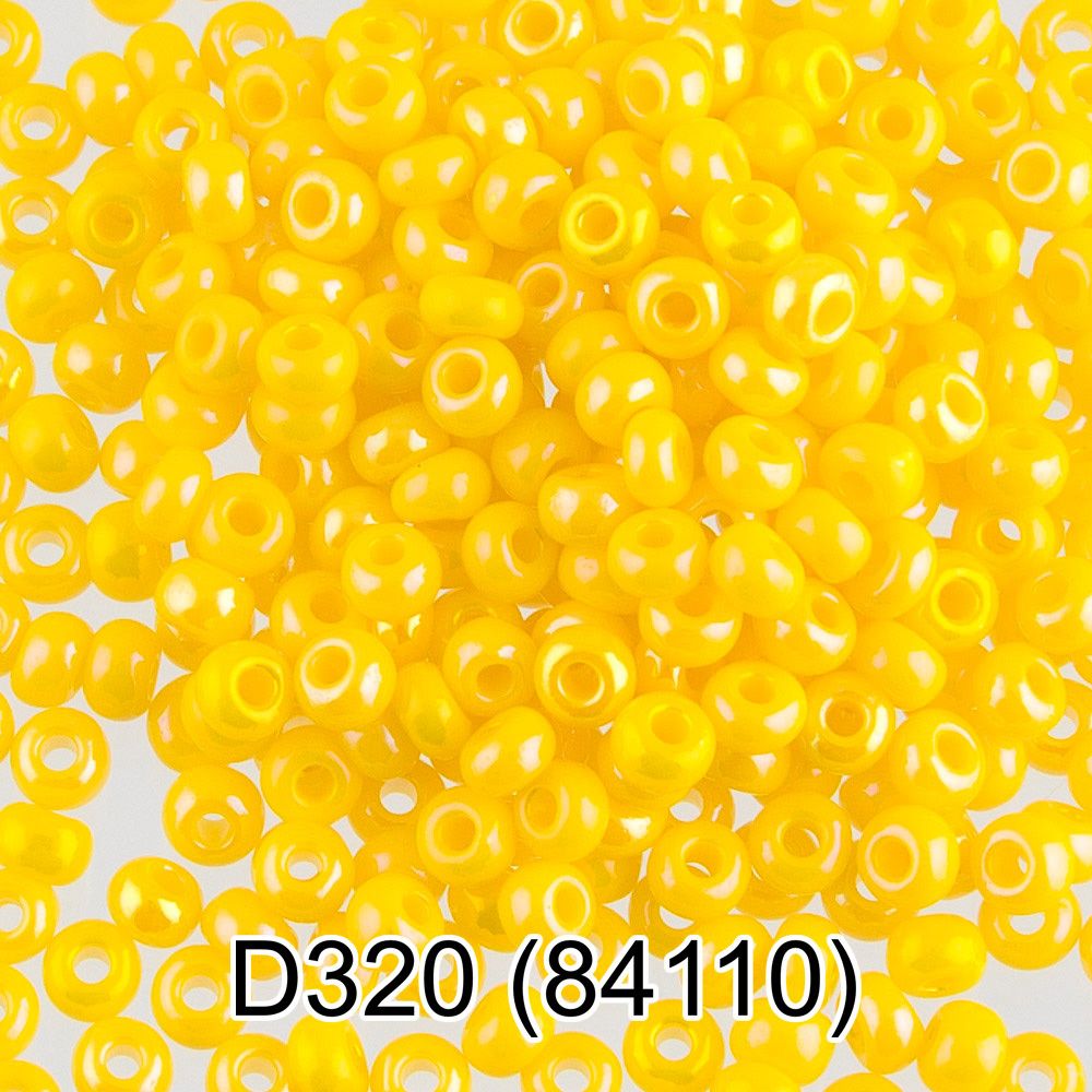 Бисер Gamma 10/0 (2.3 мм), 50 г (10х5 г), D320 желтый, 84110, круглый 4 Бисер Gamma 10/0 (2.3 мм), 50 г (10х5 г), D320 желтый, 84110, круглый 4