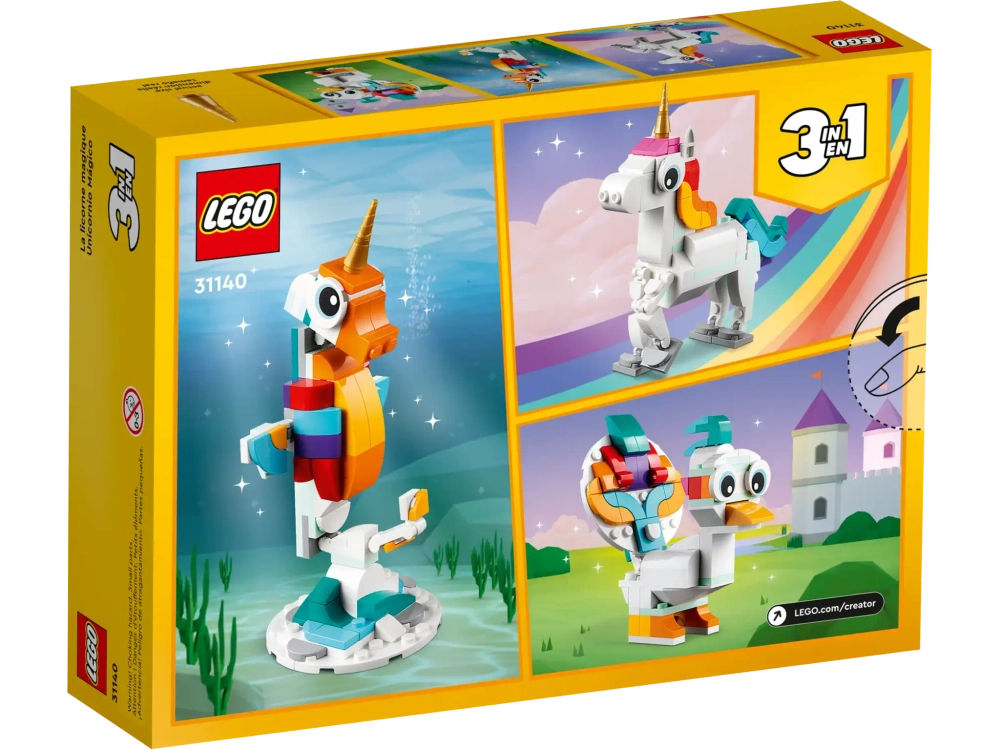 Конструктор LEGO Creator 3in1 31140 Волшебный единорог