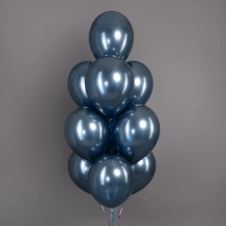 Шар (12''/30 см), Reflex, Зеркальный блеск, Галактический синий (944), хром, 50 шт.