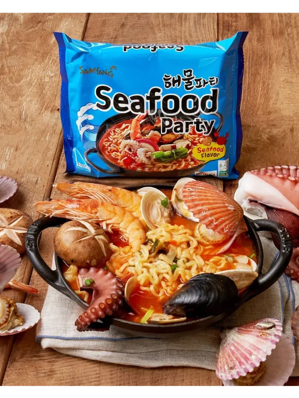 Набор Рамена из Азии Самянг ассорти вкусов 3 шт