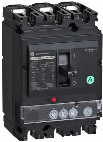 Автоматический выключатель в литом корпусе Systeme Electric SPC100N10022L4DF