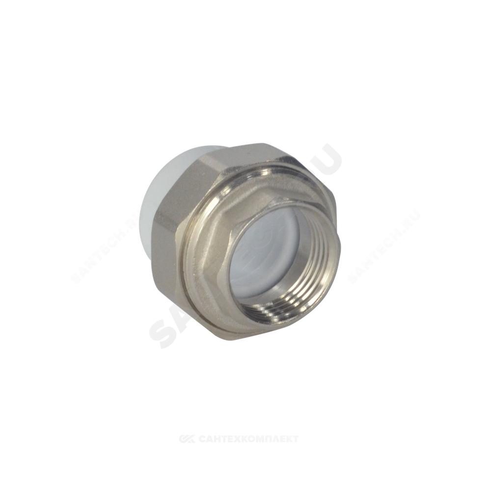 Муфта PP-R комбинированная разъемная белая Дн 40х1 1/2" ВР VALFEX 10155140