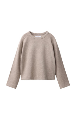 ZARA ФУТБОЛКА SOFT TOUCH, ЭКРЮ