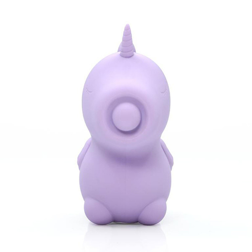 Фиолетовый клиторальный стимулятор 11см с функцией пульсации Unihorn Karma Lilac UNIKL