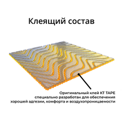 Кинезиотейп KT Tape PRO, синтетическая основа, 20 полосок 25 х 5 см, преднарезанный, цвет Blaze Orange