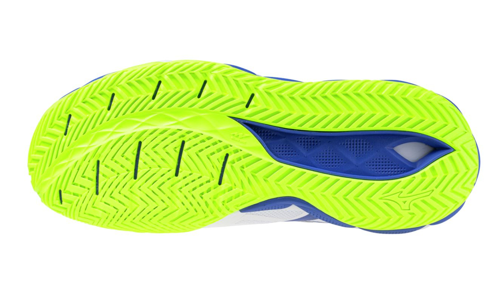 Теннисные кроссовки Mizuno Wave Enforce Tour 2 AC - white/dazzling blue/light yellow