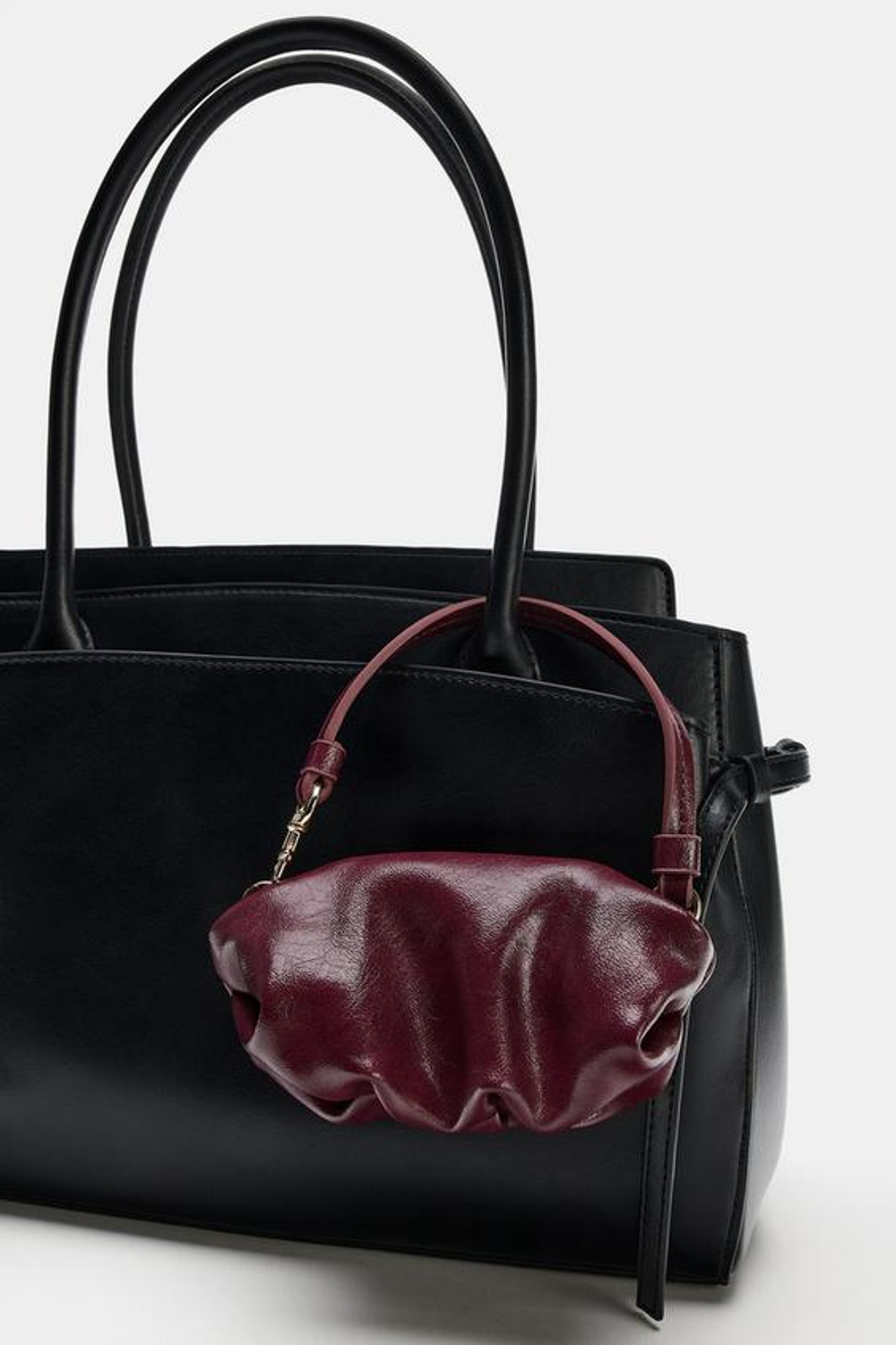 ZARA ШАРМ НА СУМКУ ДЛЯ ДУХОВ, БОРДОВО-КРАСНЫЙ