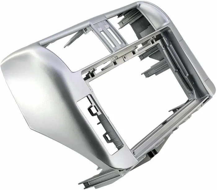 Магнитола для Toyota Land Cruiser Prado 150 2009-2013 (рамка серебро) - Teyes CC4L-DTS монитор 9" IPS, Android 14, Быстрая, Snapdragon 662, CarPlay, 4G SIM-слот