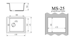 Мойка каменная MS-25