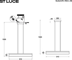 Подвесной светильник Splendid SL6234.403.36 ST Luce