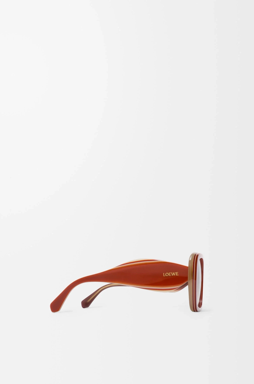 Loewe Солнцезащитные очки Sierra Square, рыжевато-коричневый