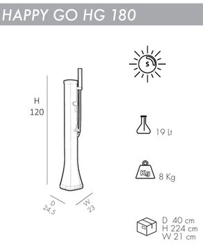 Душ солнечный для ног Happy Go HG 180