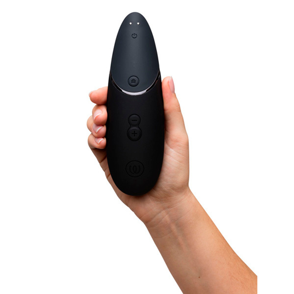 Черный бесконтактный клиторальный стимулятор 17см Womanizer Next 3D Pleasure Air Stimulator in Black WZNT1SG9