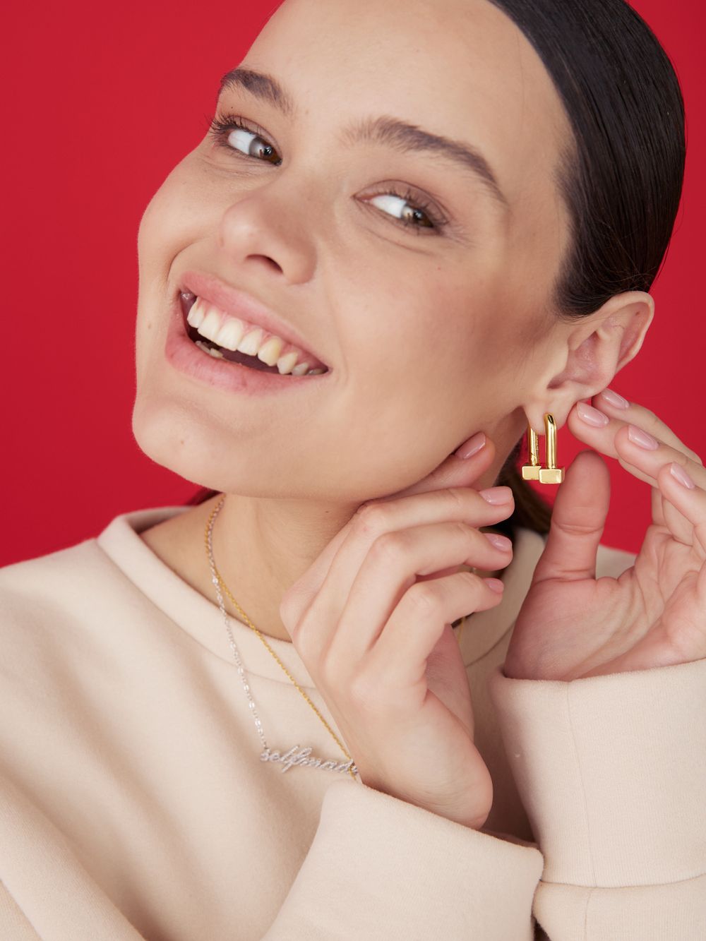 СЕРЬГИ "STATEMENT 2 IN 1"