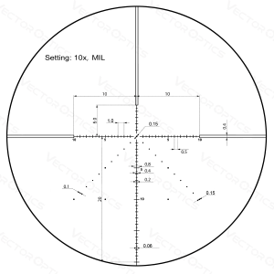 Прицел Vector Optics Veyron 10x44, SF, сетка MPR-V5 (MIL) (SCOM-41)