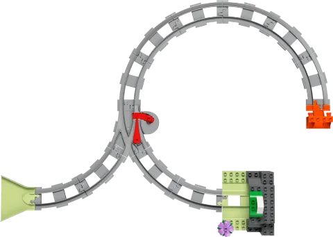 Конструктор LEGO Duplo 10425 Железнодорожный туннель и рельсы