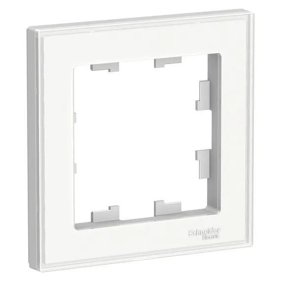 Рамка пластиковая на 1 пост Systeme Electric AtlasDesign Art Белый ATN200101