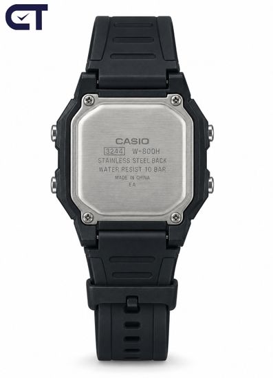 CASIO W-800HG-9A CASIO Collection унисекс наручные часы — двойное время, полный календарь и батарея до 10 лет